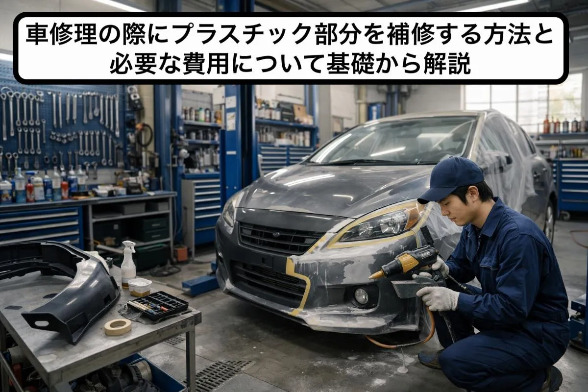 車修理の際にプラスチック部分を補修する方法と必要な費用について基礎から解説