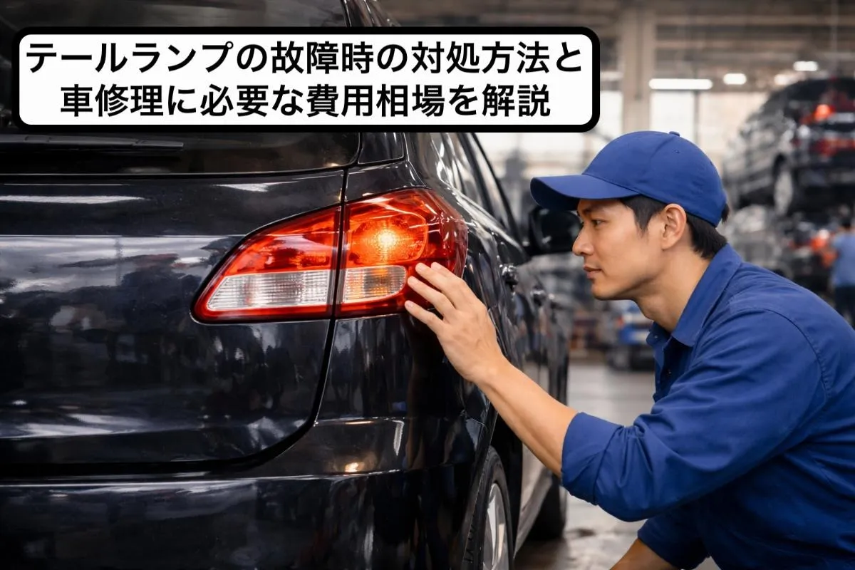 テールランプの故障時の対処方法と車修理に必要な費用相場を解説