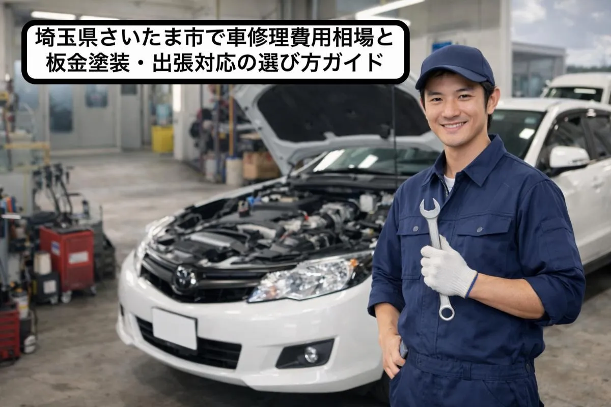 埼玉県さいたま市で車修理費用相場と板金塗装・出張対応の選び方ガイド